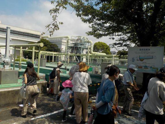 水再生センタ―見学風景