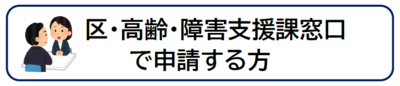 区・高齢・障害支援課窓口で申請する方