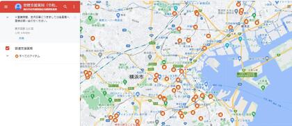 禁煙支援薬局マップイメージです。