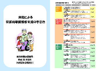 共助による災害時要援護者支援の手引き画像