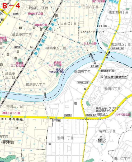 港北区公園マップ　Ｂ－４