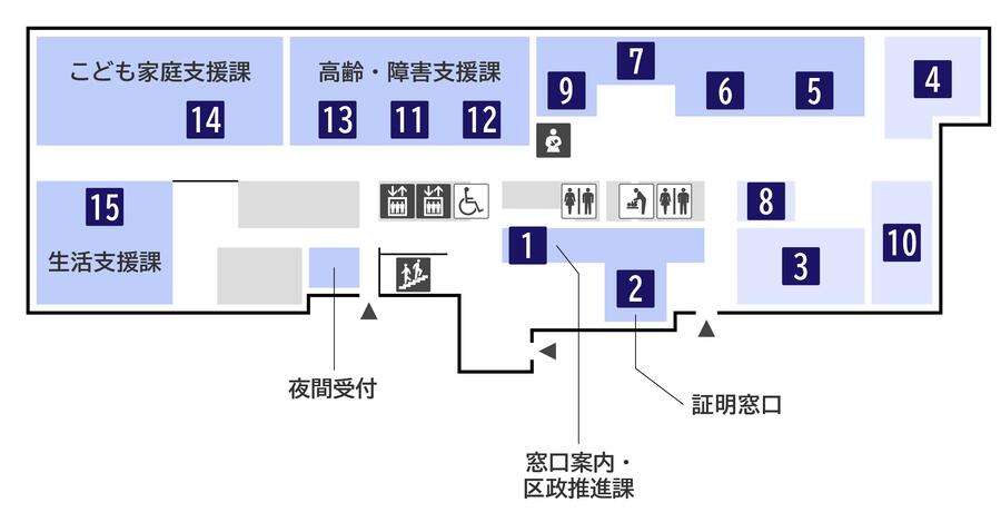 １階フロアマップ