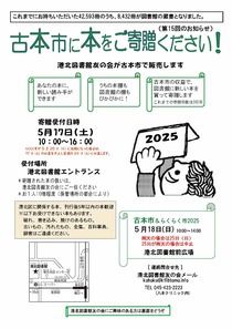 古本市に本を寄贈してください