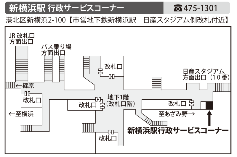 新横浜行政サービスコーナー