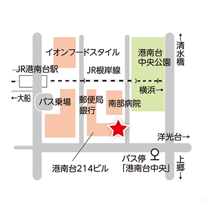港南台地域ケアプラザ周辺図