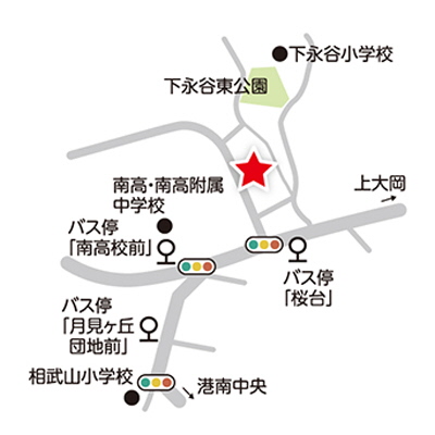 東永谷地域ケアプラザ周辺図