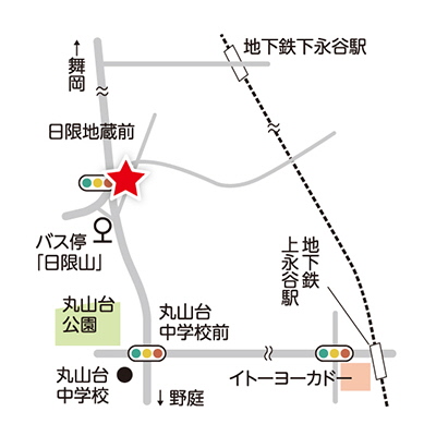 日限山地域ケアプラザ周辺図