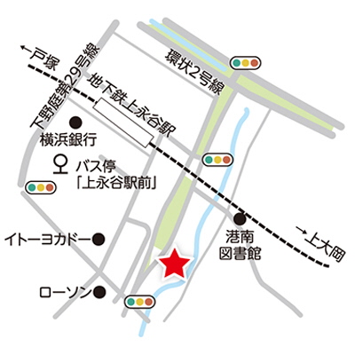 上永谷駅前地域ケアプラザ周辺図