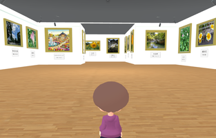メタバース作品展の様子