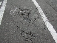 道路の穴