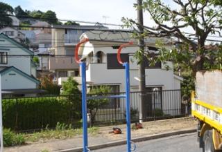 飛びついてぶら下がりや、懸垂ができます。