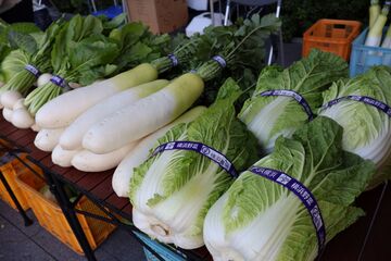 直売会にならぶ野菜