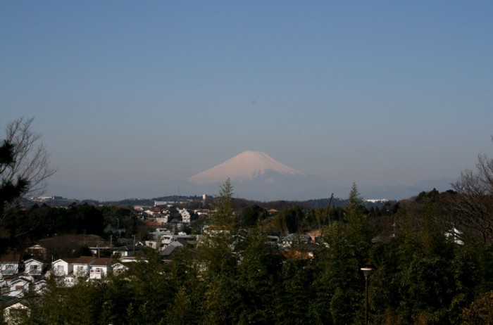 鍛冶ヶ谷南公園から見た富士山