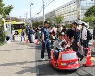 ミニ消防車乗車の様子