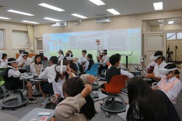 東高校での授業の様子
