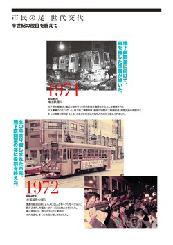 歴史パネル　市民の足世代交代