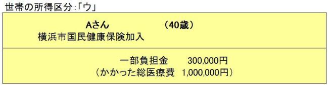 １か月の一部負担金の額が自己負担限度額を超えた場合の例①の図