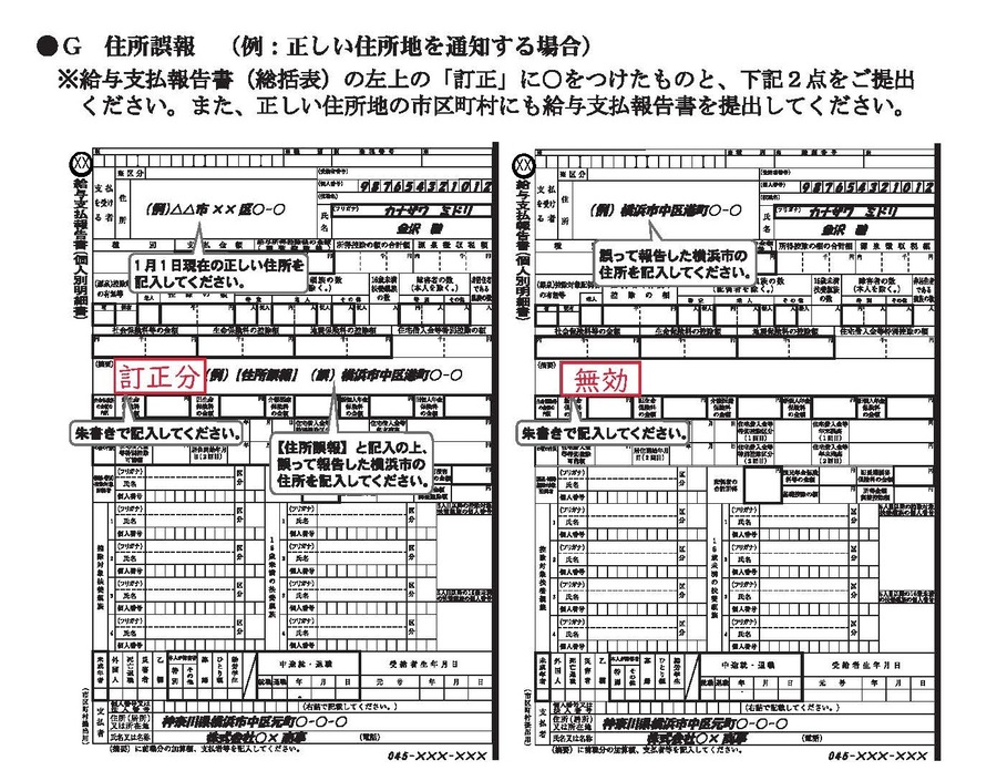 G住所誤報