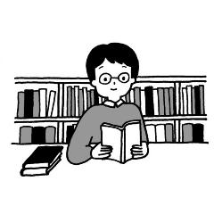 本を読んでいる人