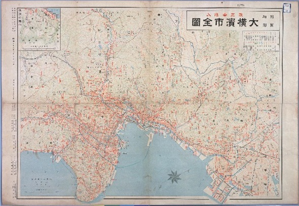 「昭和実測大横浜市全図　改正番地入」の画像