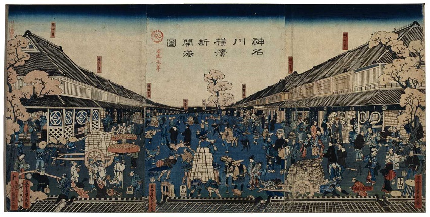 神名川横浜新開港図の画像