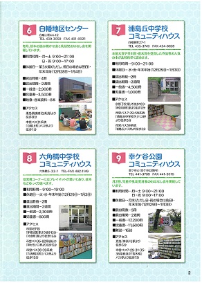 神奈川区内読書施設マップ　４ページ