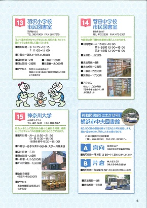 神奈川区読書施設マップ ６ページ