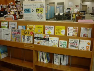 一般書展示の様子です。表紙が見えるように本を並べています。