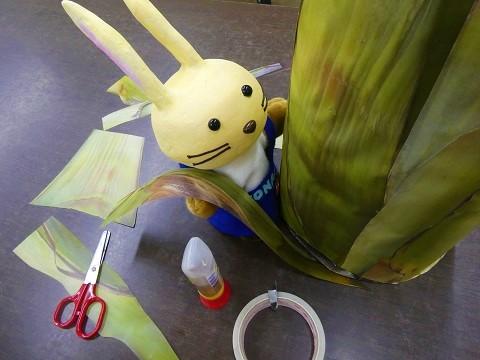工作をがんばるうさぽん