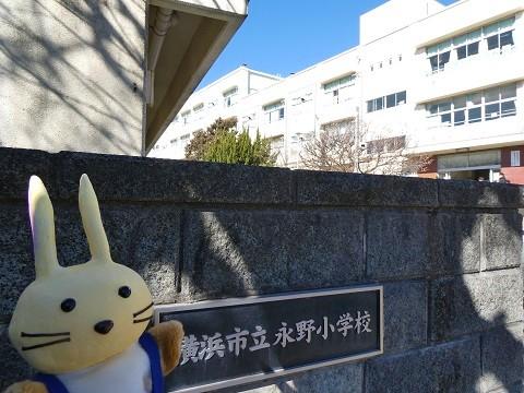 永野小学校にお出かけするこうなんうさぽん