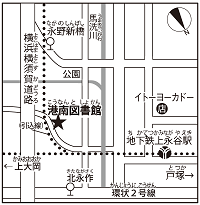 港南図書館地図