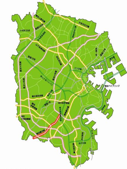 横浜藤沢線の地図