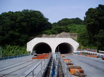 トンネル部海側