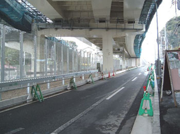 環状２号線（本線）との合流部