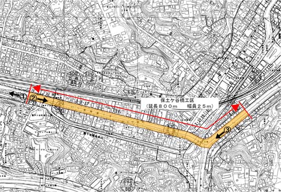 位置図（一般国道１号（保土ケ谷橋工区））