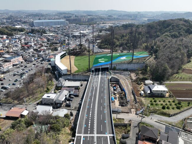 橋梁上空写真