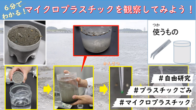 身近にあるプラスチックごみやマイクロプラスチックを観察してみよう