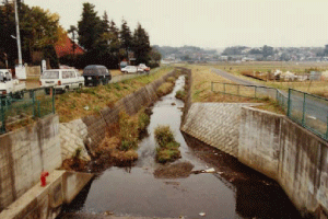 梅田川河川拡幅前