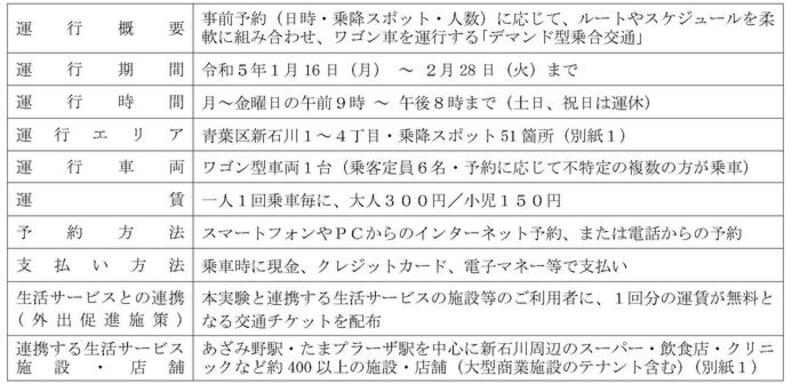 実証実験の概要