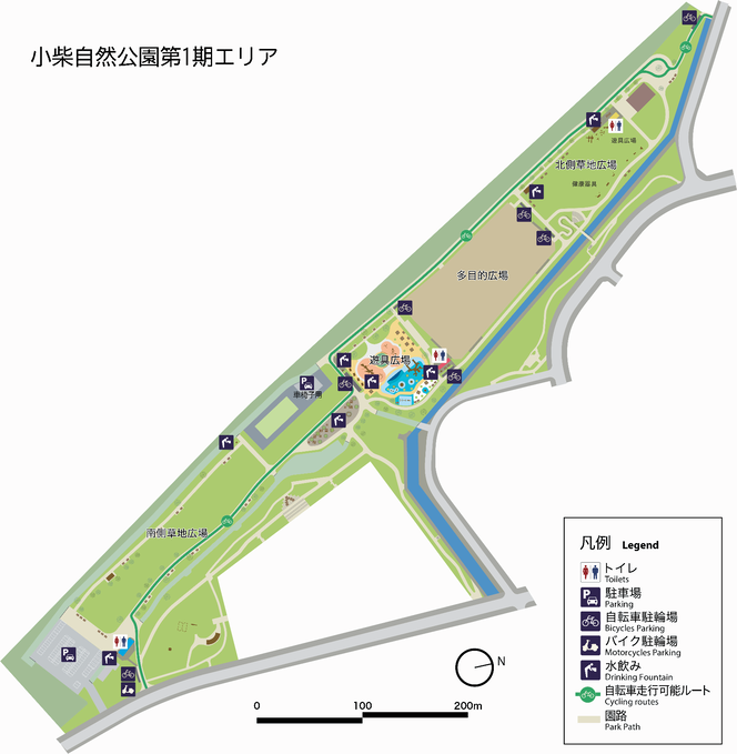 小柴自然公園一期エリアマップ