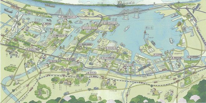 京浜の森魅どころ１８選鳥観図