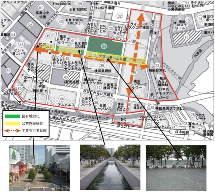計画対象範囲図（みなとみらい２１中央地区）