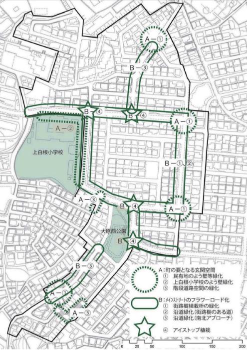 計画対象範囲図（白根台第九地区）