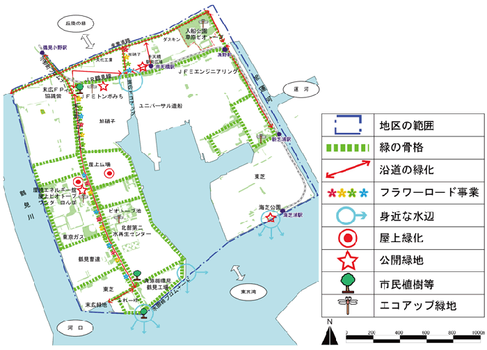 計画対象範囲図（末広地区）