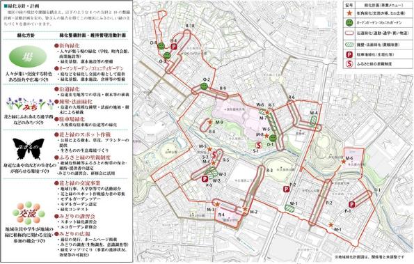 計画対象範囲図（牛久保西地区）