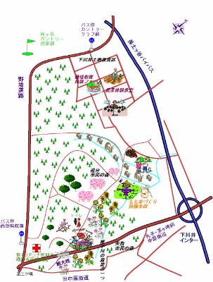 都岡地区恵みの里の地図（クリックで拡大）