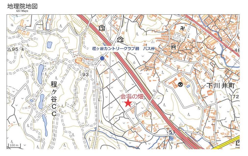 会場の畑位置図