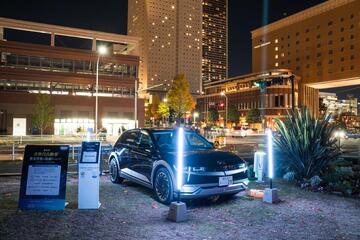 IONIQ５（EV）展示の様子