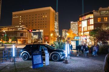IONIQ５（EV）と夜景
