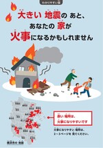 わかりやすい版　地震火災対策リーフレット